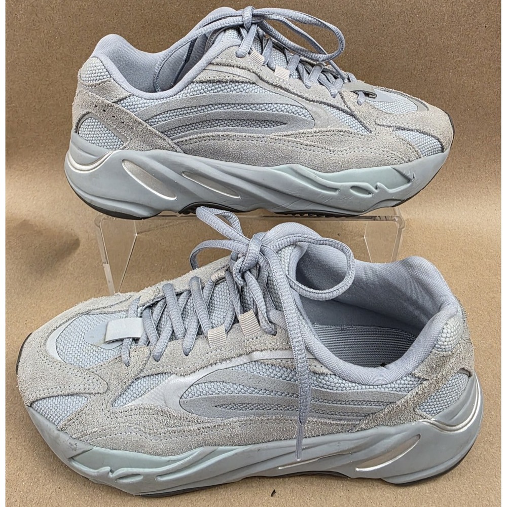 Adidas (Sz 7)Men's Yeezy Boost 700 V2 FV8424 Hospital Blue Low Top Suede Lace-Up